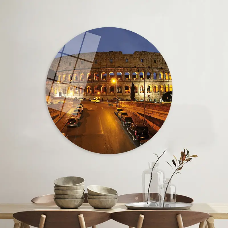 Elegant Colosseum Canvas: Rome's Iconic Landmark at Night