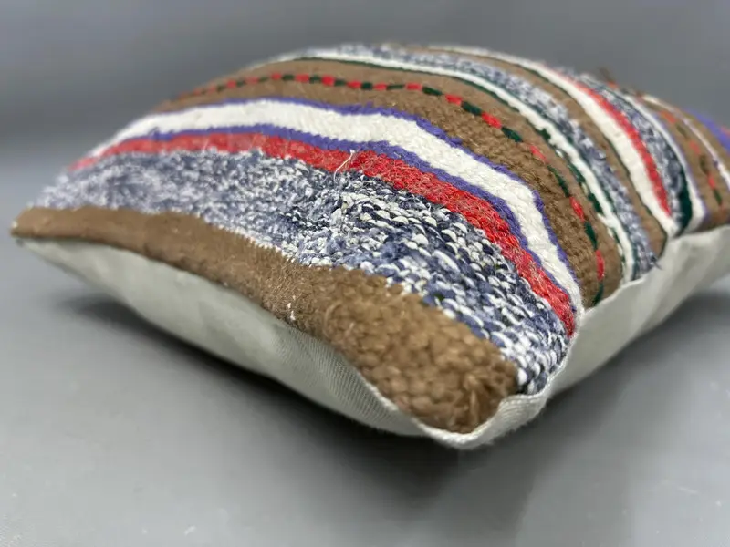 Pillow for Couch, 20x20 White Cushion Cover, Kilim Rug Pillow Case, Turkish Kilim Pillow, Kilim Cushion Sham, Pillow, Sofa Pillow Cover - 6