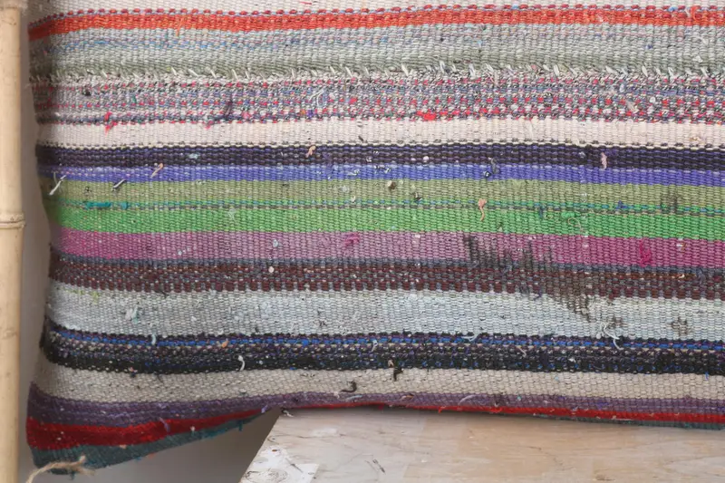 Hippie Throw Cushion Cover, Vintage Pillow, Pillow for Sofa, Cushion Case, 16x48 Green Cushion Case, Antique Pillows - 3