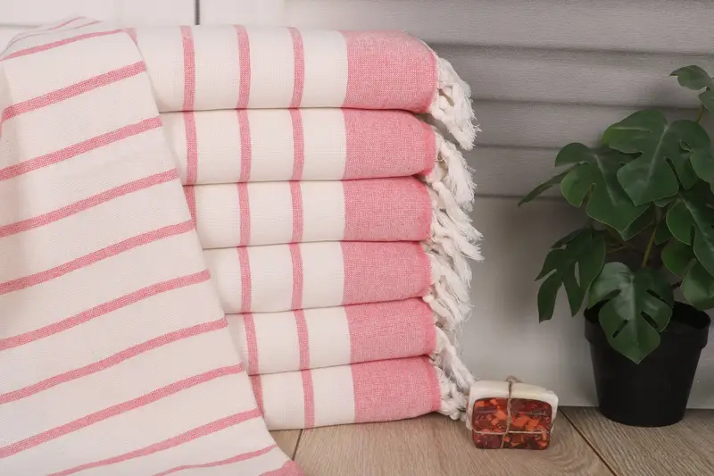 Xmas Gifts, Personalized Kitchen Towel, Bathroom Towels, Spa Towel, Turkish Towel Hand Towel, 36x18 Cotton Striped Towel, Anniversary Gift For Her - 1