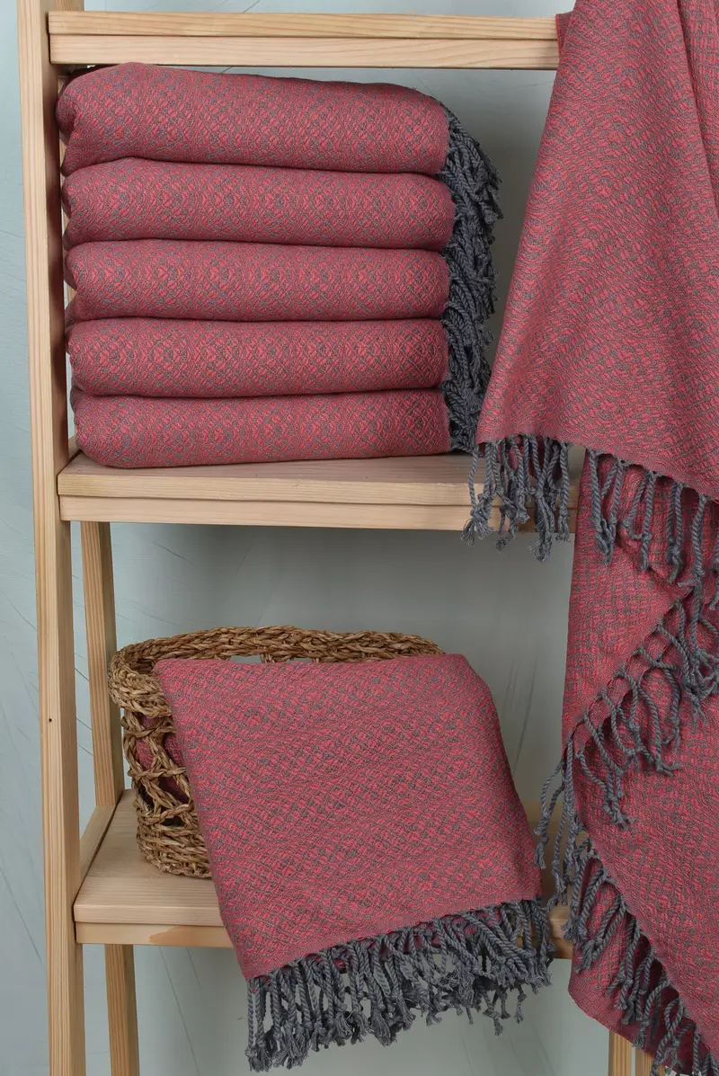 Personalized Towel, Personalized Gift For Her, Handwoven Turkish bath towel, Cotton towel, Personalized Wedding Gift, 70x40 Cotton Geometric Towel - 3