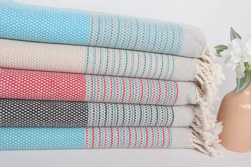 64x40 Cotton Striped Towel, Thin towel, Customized Towels, Soft towel, Bachelor Towel, Luxury Turkish peshtemal beach towel, Gifts For Him - 2