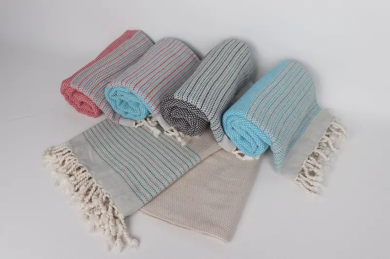 64x40 Cotton Striped Towel, Thin towel, Customized Towels, Soft towel, Bachelor Towel, Luxury Turkish peshtemal beach towel, Gifts For Him - 5