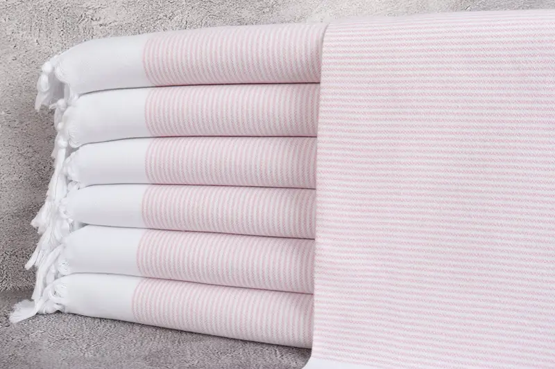 Bathroom Towel, Girl Trip Party Favor, Bathroom Towels, Boyfriend Gift, 40x18 Cotton Striped Towel, Personalized Hand Towel, Small Bath Towels - 1