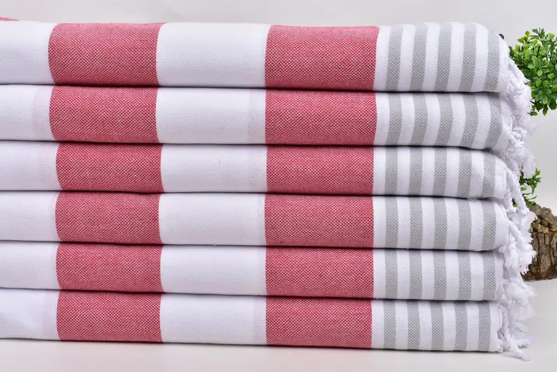 Turkish Hand Towel, Welcome Wedding Gift, Monogram Hand Towel, Boyfriend Gift, Gym Towel, Wedding Favors, 40x24 Cotton Striped Towel, Handmade Gift - 3