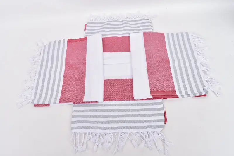 Turkish Hand Towel, Welcome Wedding Gift, Monogram Hand Towel, Boyfriend Gift, Gym Towel, Wedding Favors, 40x24 Cotton Striped Towel, Handmade Gift - 6