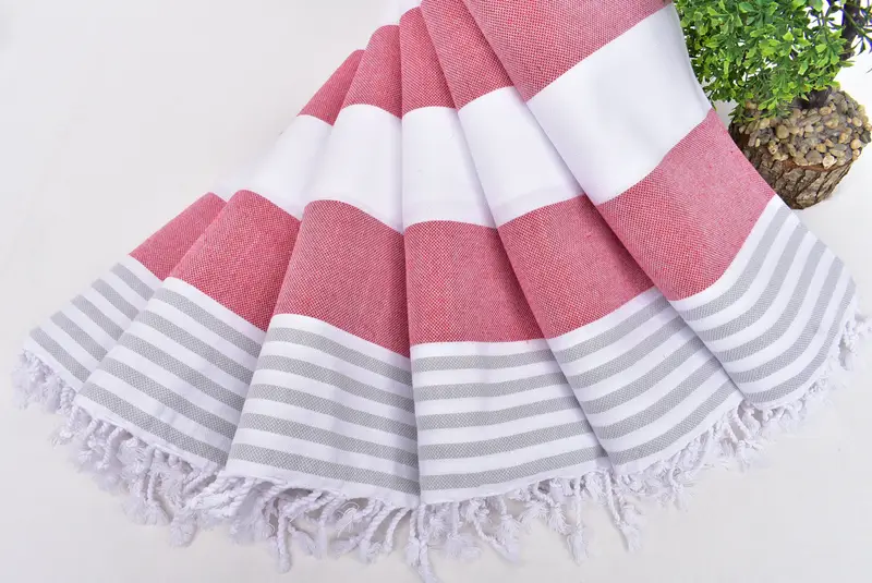 Turkish Hand Towel, Welcome Wedding Gift, Monogram Hand Towel, Boyfriend Gift, Gym Towel, Wedding Favors, 40x24 Cotton Striped Towel, Handmade Gift - 4