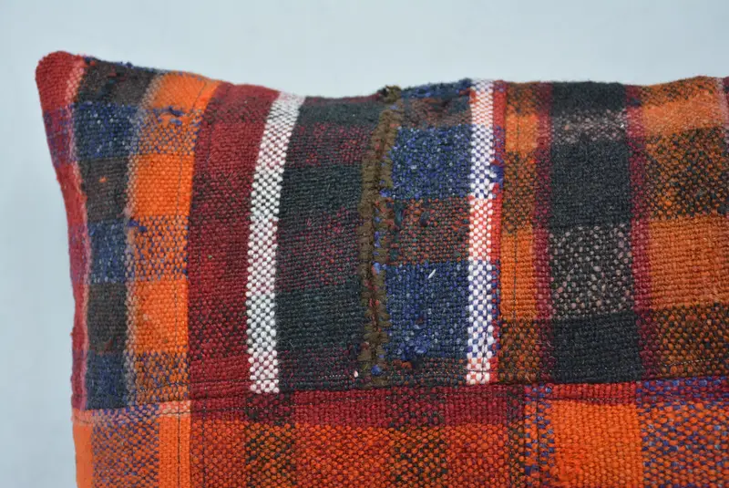 Pillow, Interior Designer Pillow, Boho Pillow, Outdoor Bolster Cushion Cover, Pillow for Sofa, Authentic Pillow Sham, 16x24 Orange Cushion Cover - 2