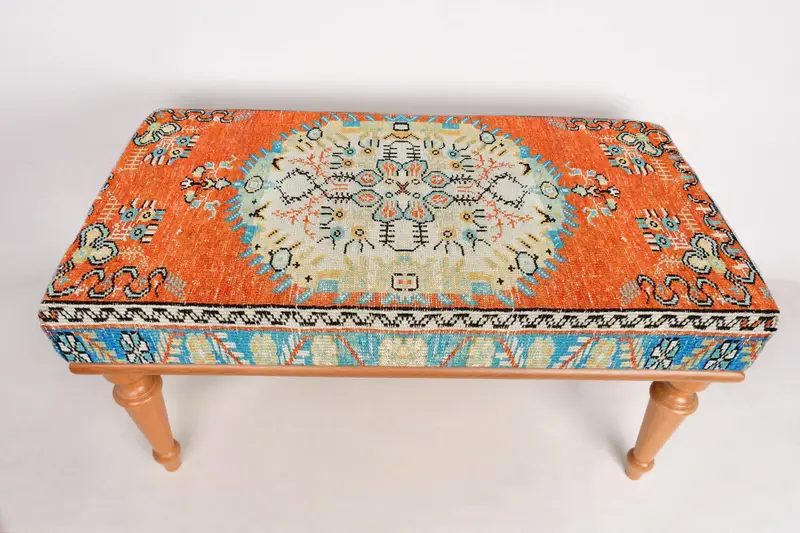 Modüler Turuncu & Bronz Osmanlı Seti, Kilimden Esinlenen Osmanlı