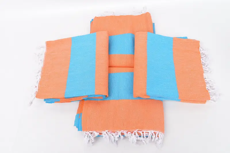 Girl Trip Party Favor, Monogram Beach Towel, 70x40 Cotton Striped Towel, Embroidered Turkish Towel, Sand-free towel, Peshtemal Towel, Peshtemal - 6