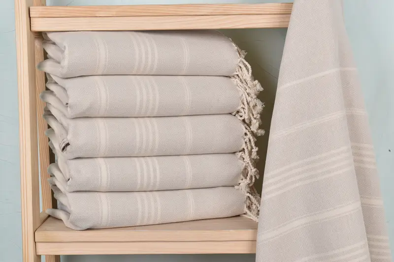 Sand-Resistant Peshtemal, Wedding Gift Ideas, Bachelor Bachelorette Party Favors, Custom Gift, Bridesmaid Gift, 68x40 Cotton Striped Towel - 2