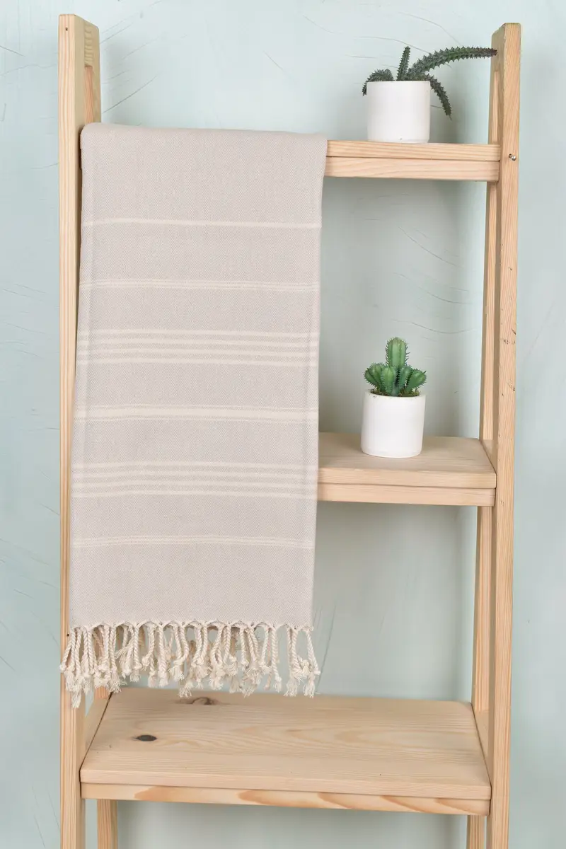Sand-Resistant Peshtemal, Wedding Gift Ideas, Bachelor Bachelorette Party Favors, Custom Gift, Bridesmaid Gift, 68x40 Cotton Striped Towel - 8