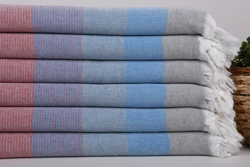 68x40 Cotton Striped Towel, Friends Beach Towel, Handwoven Turkish bath towel, Soft towel, Personalized Towel, Bachelorette Party Gift, Bridal Gifts - 2