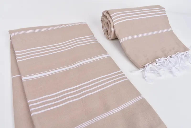 Engagement Gift, 70x40 Cotton Striped Towel, Best lightweight Turkish towel for travel USA, Beach towel, Bachelorette Party Gifts, Thin towel - 7