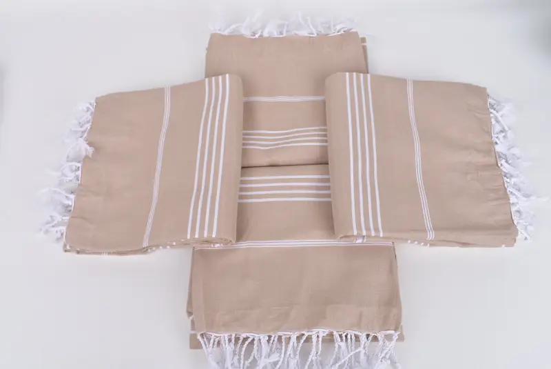 Engagement Gift, 70x40 Cotton Striped Towel, Best lightweight Turkish towel for travel USA, Beach towel, Bachelorette Party Gifts, Thin towel - 6