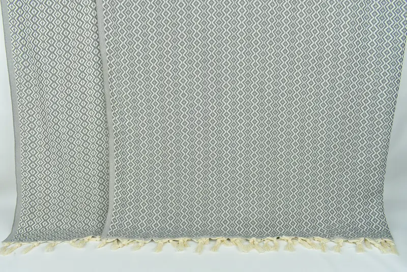 Brautduschengeschenk, Spa Geschenk, maßgeschneidertes Hochzeitsgeschenk von Brautjungfer, türkische Decke Queen, 96x80 Baumwolldiamanttuch, Bettdecke, Wurfdecke - 7