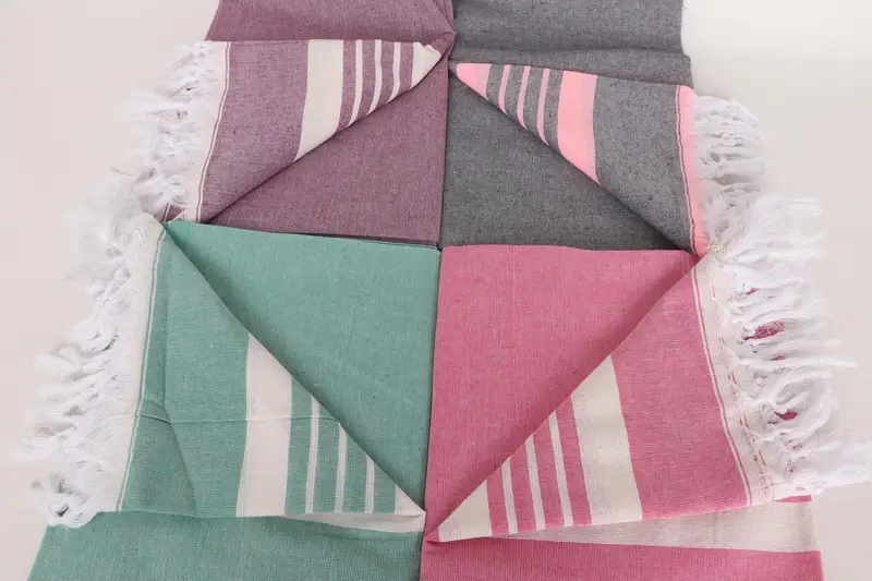 Summer Towel, Bachelorette Gifts, Large Beach Towel Personalized, Engagement Gift, Bridesmaid Gift, Turkish beach towel, 70x40 Cotton Striped Towel - 4