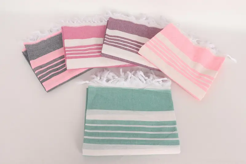 Summer Towel, Bachelorette Gifts, Large Beach Towel Personalized, Engagement Gift, Bridesmaid Gift, Turkish beach towel, 70x40 Cotton Striped Towel - 3
