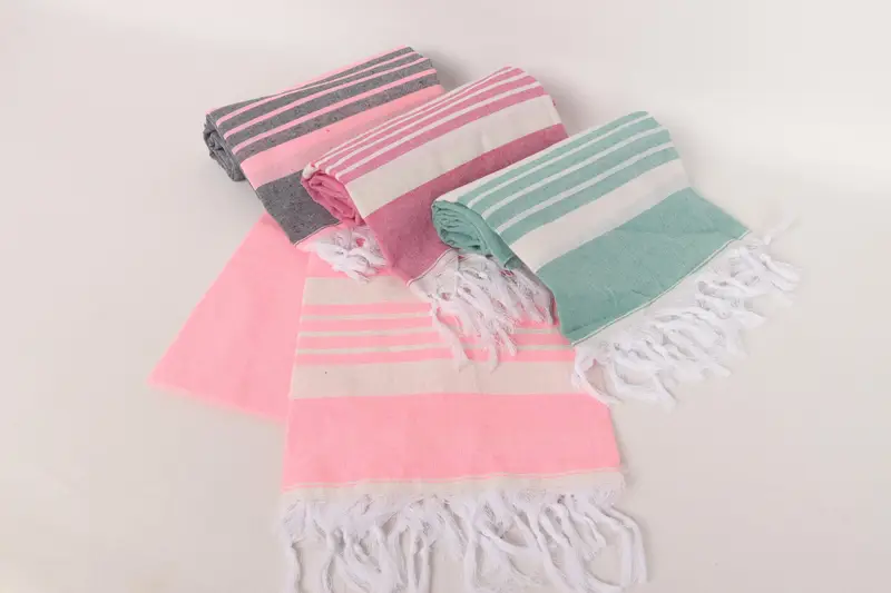 Summer Towel, Bachelorette Gifts, Large Beach Towel Personalized, Engagement Gift, Bridesmaid Gift, Turkish beach towel, 70x40 Cotton Striped Towel - 5
