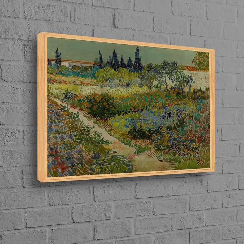 Kanvas Tablo Zarif Boho Yeşil Çiçek Soyut