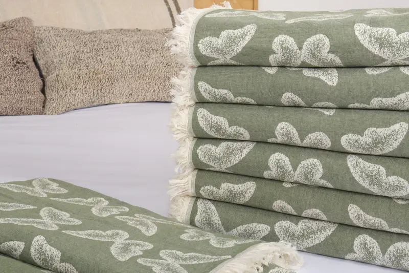 Personalized Gifts, 96x80 Cotton Butterfly Pattern Towel, Wedding Favors, Boho Throw Blankets, Extra Large Tablecloth, Valentines Day Gift For Him - 3