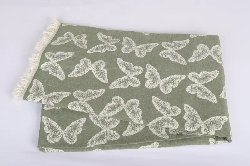 Personalized Gifts, 96x80 Cotton Butterfly Pattern Towel, Wedding Favors, Boho Throw Blankets, Extra Large Tablecloth, Valentines Day Gift For Him - 6