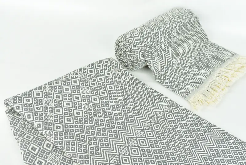 Welcome Wedding Gift, Turkish Towel Beach Towel, 70x40 Cotton Diamond Towel, Beach towel, Gym Towel, Best Beach Towel, Custom Beach Towel - 7