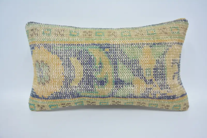 Turkish Pillow, Boho Pillow Sham Cover, 12x20 Orange Pillow Sham, Turkish Bench Pillow Sham, Interior Designer Pillow, Pillow Sham - 1