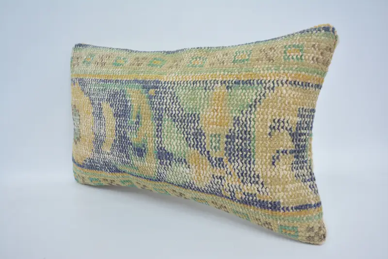 Turkish Pillow, Boho Pillow Sham Cover, 12x20 Orange Pillow Sham, Turkish Bench Pillow Sham, Interior Designer Pillow, Pillow Sham - 4