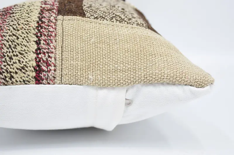 Kilim Pillow, Boho Pillow Sham Cover, Kilim Pillow Cover, 12x20 White Pillow Sham, Luxury Pillow Case, Cushion Cover, Custom Pillow Case - 5