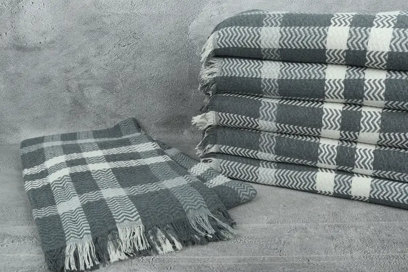 Decorative Blanket, Bachelorette Party Favors, Custom Wedding Gifts, 92x80 Cotton Striped Towel, Home Decor Blankets, Bachelorette Party Items - 2