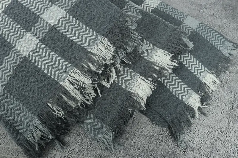 Decorative Blanket, Bachelorette Party Favors, Custom Wedding Gifts, 92x80 Cotton Striped Towel, Home Decor Blankets, Bachelorette Party Items - 5