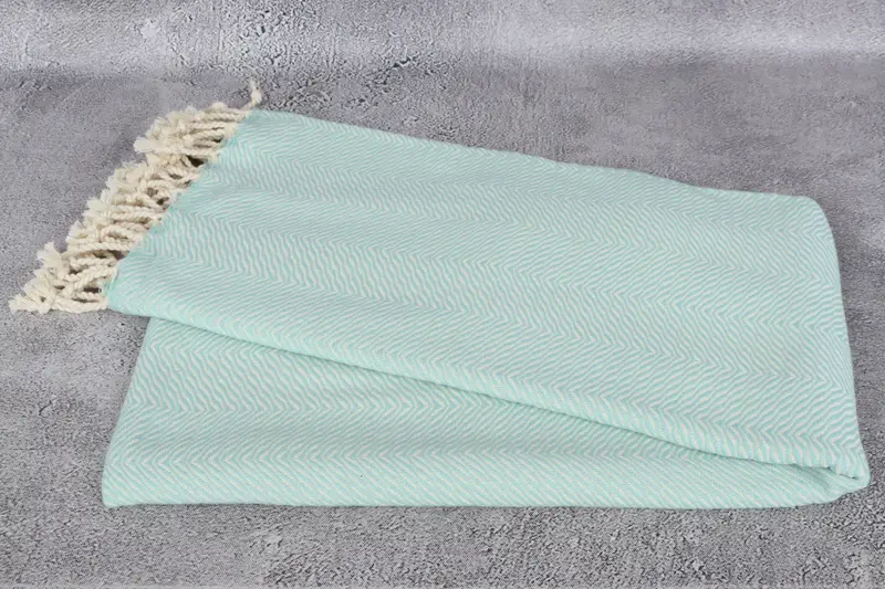 Embroidery Towels, Thin towel, Peshtemal Towel, 70x40 Cotton Chevron Towel, Sand-resistant Turkish towel for travel, Travel towel, Bridesmaid Gifts - 6