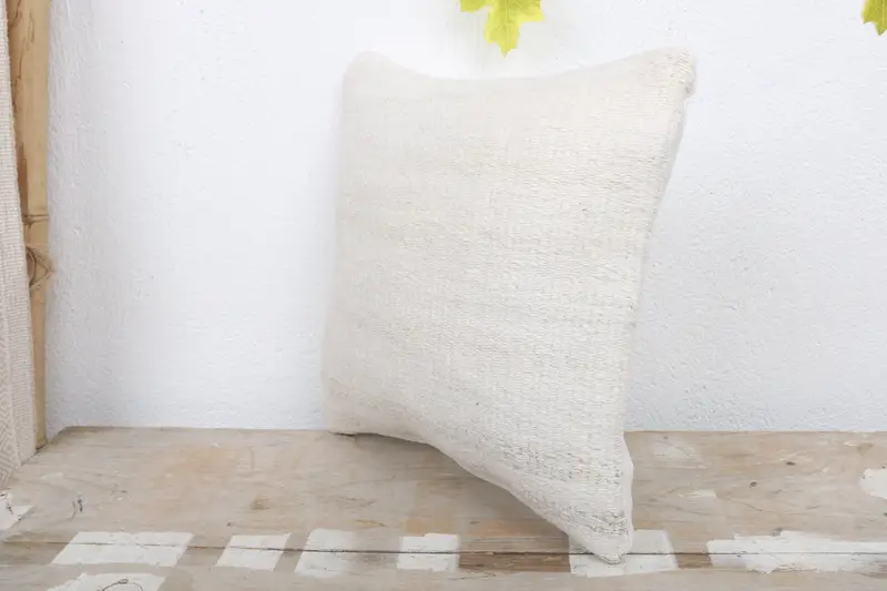 Outdoor Bolster Pillow Cover, Throw Kilim Pillow, 12x12 White Pillow Sham, Accent Throw Pillow, Gift Pillow, Cushion Cover, Pillow for Couch - 5