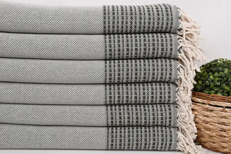 Embroidery Towels, Summer Towel, Oversized Beach Towel, 70x36 Cotton Striped Towel, Bachelor Gifts, Personalized Wedding Gift, Custom Wedding Gifts - 2