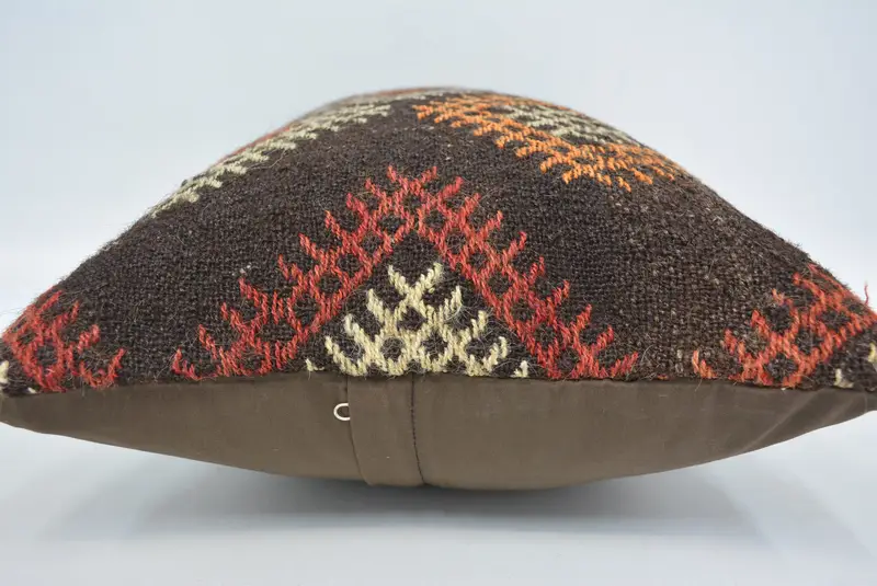 Tribal Pillow Cover, Interior Designer Pillow, Antique Pillows, 16x24 Red Pillow Cover, Turkish Kilim Pillow, Pillow, Vintage Kilim Pillow Cushion - 5