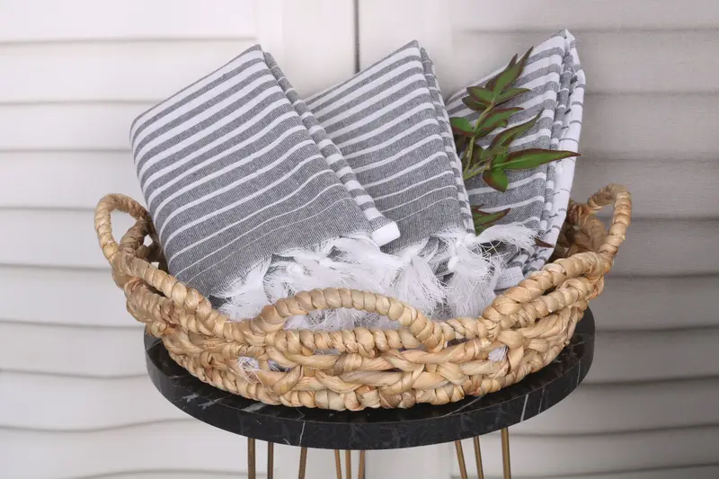 Embroidered Towel, 70x40 Cotton Striped Towel, Personalized Wedding Gift, Christmas Favors, Oversized Beach Towel, Quick-Dry Beach Towel, Spa Towel - 5