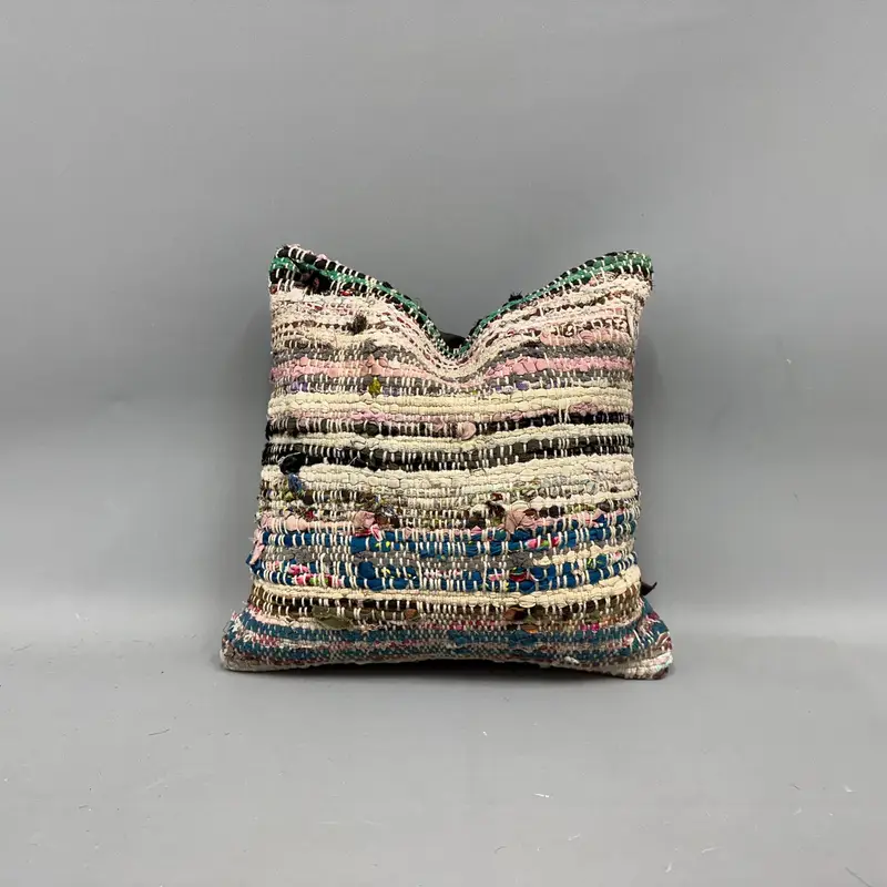 Almohada Kilim turca tejida a mano, almohada de lanzamiento vintage 14x14
