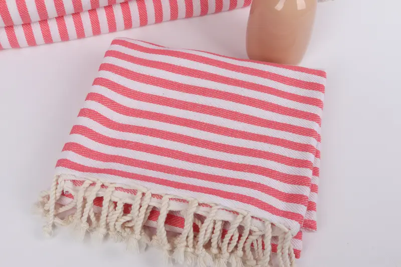 70x40 Cotton Striped Towel, Luxury Turkish beach towel for summer vacation, Cotton towel, Peshtemal Towel, Memorial Gift, Wedding Gift - 5