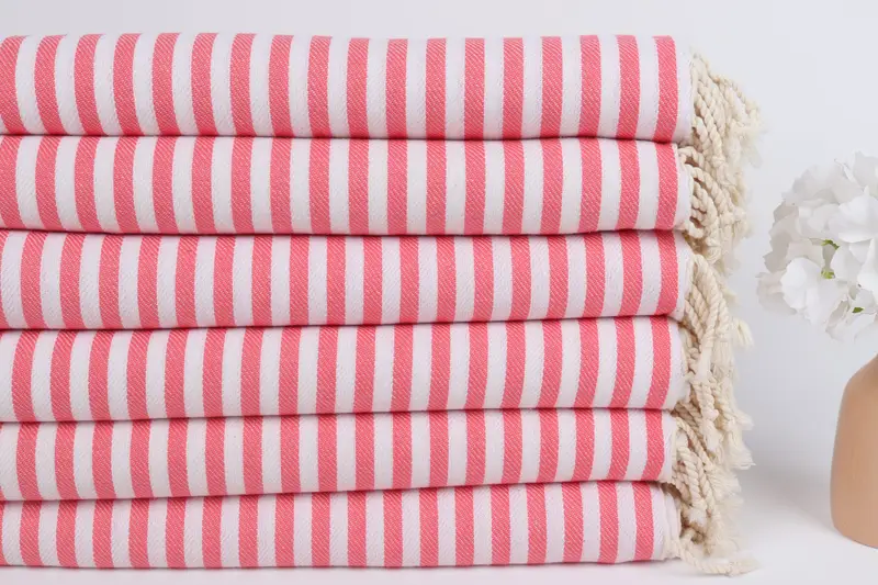 70x40 Cotton Striped Towel, Luxury Turkish beach towel for summer vacation, Cotton towel, Peshtemal Towel, Memorial Gift, Wedding Gift - 3
