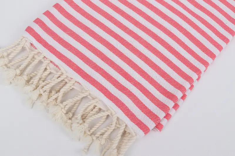 70x40 Cotton Striped Towel, Luxury Turkish beach towel for summer vacation, Cotton towel, Peshtemal Towel, Memorial Gift, Wedding Gift - 7