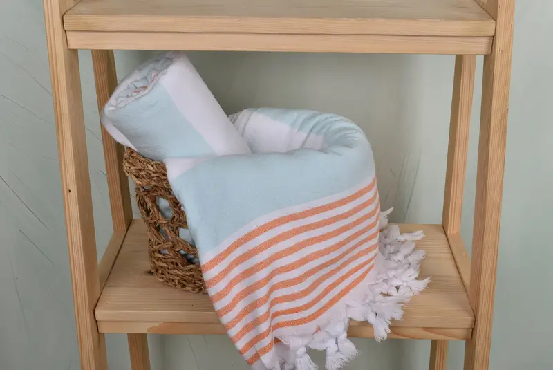 68x36 Cotton Striped Terry Towel, Personalized Beach Towel, Grandma Gift, Bath towel, Bachelorette Party Decorations, Wedding Hand Made Gift - 4