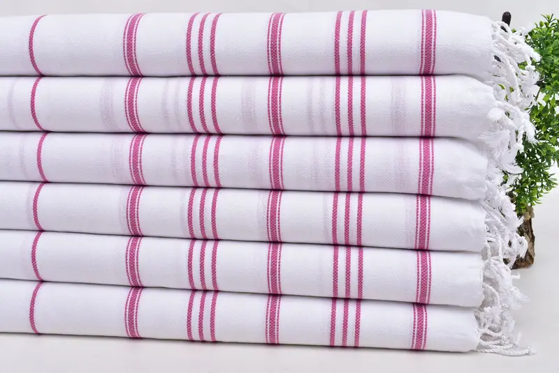 40x24 Cotton Striped Towel, Monogram Kitchen Towel, Wedding Gift, Valentines Day Gift, Monogrammed Turkish Towel, Turkish Hand Towel, Gym Towel - 3