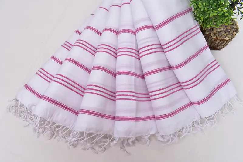 40x24 Cotton Striped Towel, Monogram Kitchen Towel, Wedding Gift, Valentines Day Gift, Monogrammed Turkish Towel, Turkish Hand Towel, Gym Towel - 4