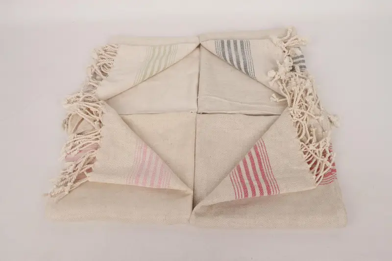 Personalized Gifts, Bridal Shower Gifts, Spa Towel, Personalized Dish Towel, Personalized Hand Towel, 36x18 Linen Striped Towel, Bridesmaid Towel - 3