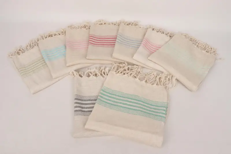 Personalized Gifts, Bridal Shower Gifts, Spa Towel, Personalized Dish Towel, Personalized Hand Towel, 36x18 Linen Striped Towel, Bridesmaid Towel - 2
