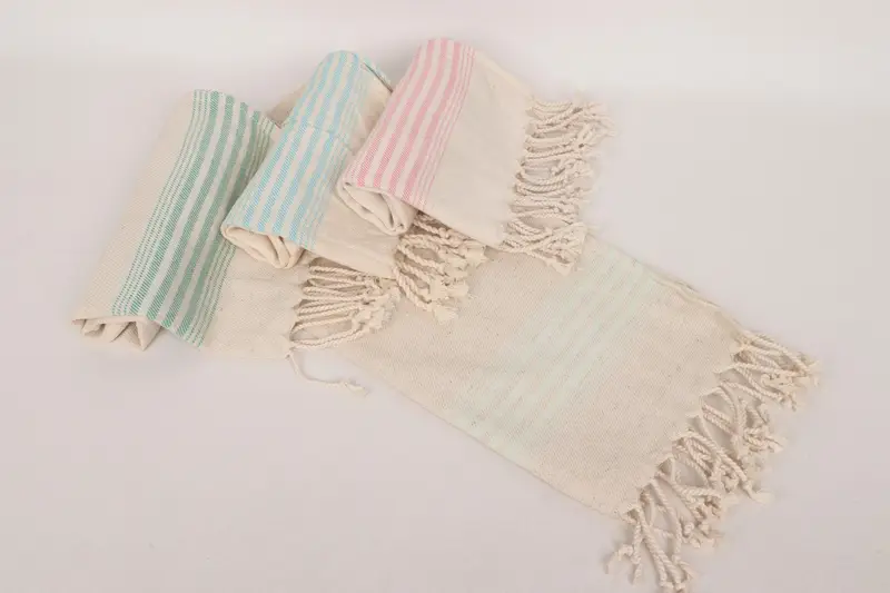 Personalized Gifts, Bridal Shower Gifts, Spa Towel, Personalized Dish Towel, Personalized Hand Towel, 36x18 Linen Striped Towel, Bridesmaid Towel - 4