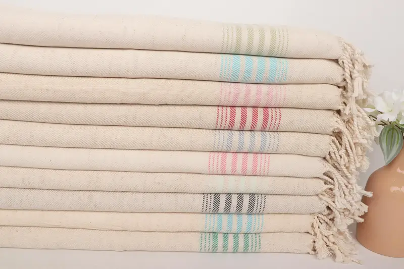 Personalized Gifts, Bridal Shower Gifts, Spa Towel, Personalized Dish Towel, Personalized Hand Towel, 36x18 Linen Striped Towel, Bridesmaid Towel - 1