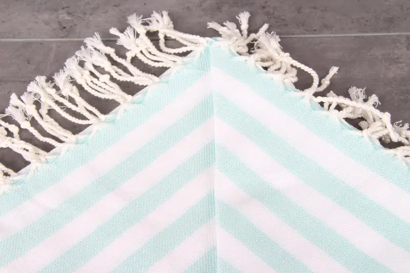 Monogrammiertes Strandtuch, 70x40 Baumwollstreifenhandtuch, Sticktuch, Heimgeschenk, Personalisiertes Handtuch, Bio -Handtuch, personalisiertes Hochzeitsgeschenk - 4
