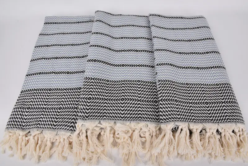 Handwoven Turkish bath towel, Organic Beach Towel, 80x40 Cotton Diamond Towel, Thin towel, Personalized Gifts, Soft towel, Family Gift, Scarf Towel - 7